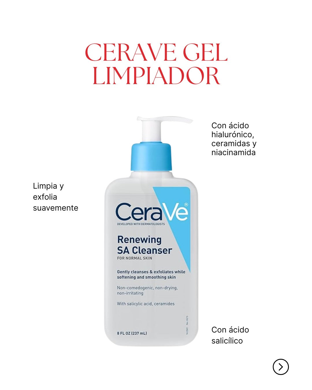Cerave Gel Limpiador 473 ml