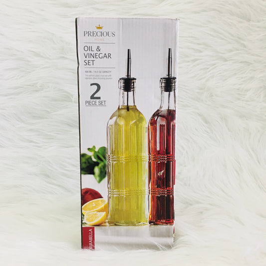 Set de botellas para aceite y vinagre