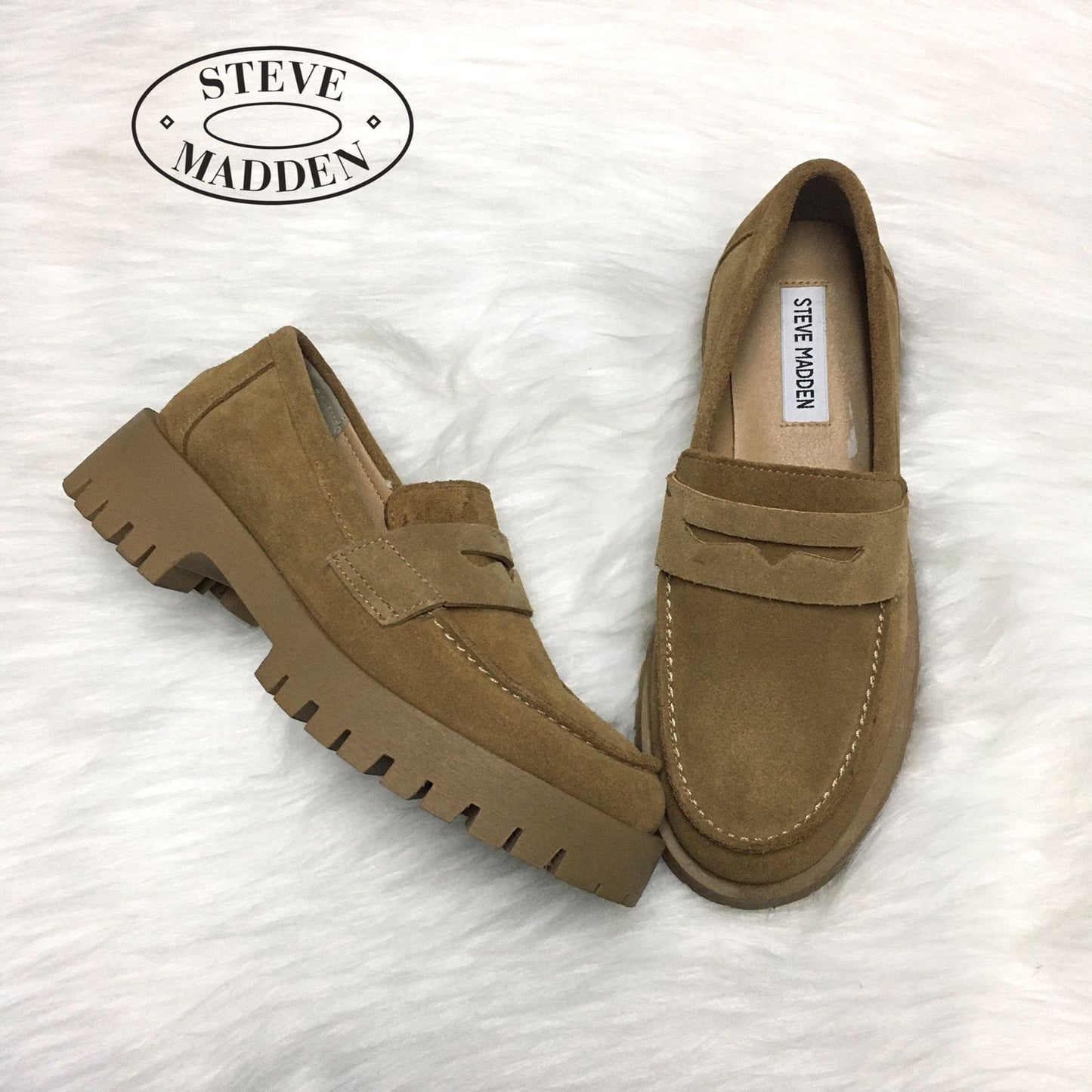 Steve Madden mocasines beige