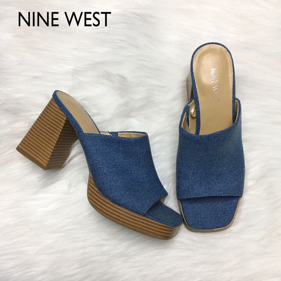 Nine west sandalias azul