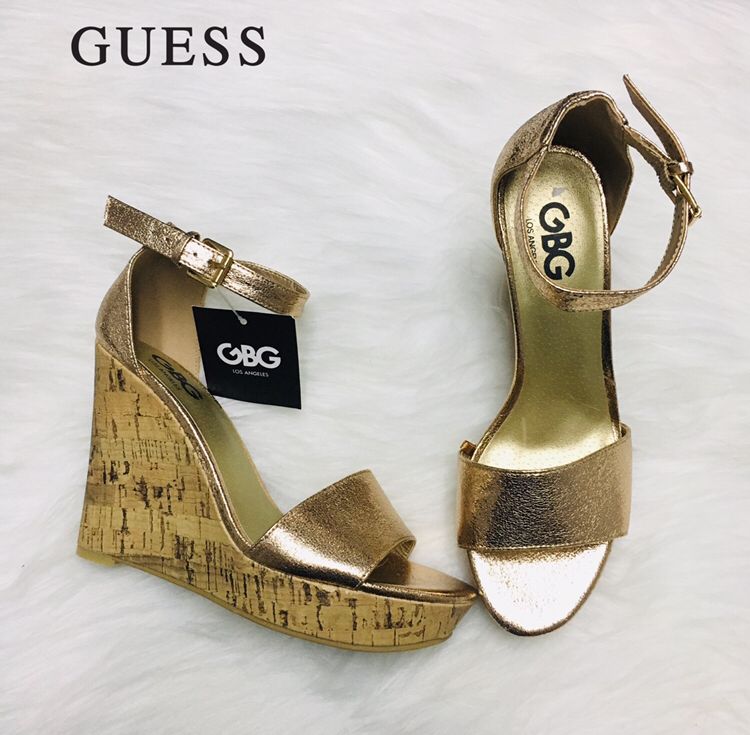 Guess plataformas rosa gold