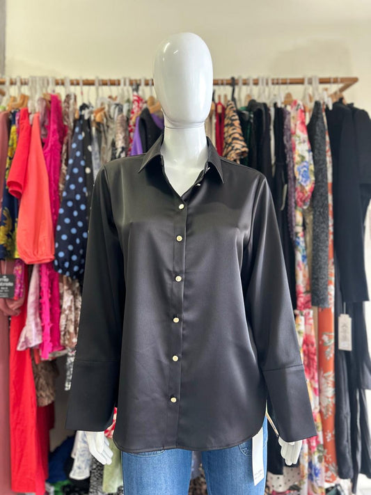 Anne Klein Blusa Negra